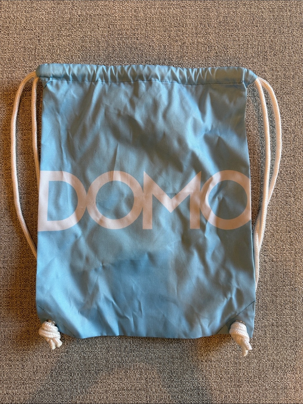 DOMO Light Blue Drawstring Backpack NEW